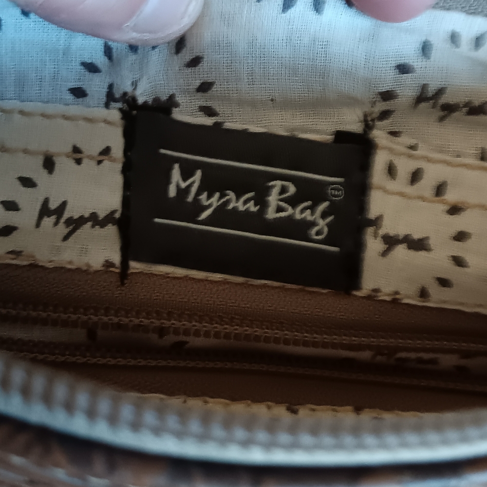 Myra genuine leather and cowhide crossbody - Picture 4 of 5